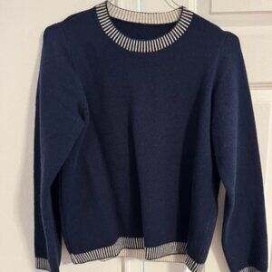 Blue/Navy Cropped Sweater